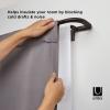 Umbra Twilight Double Black Out Window Curtain Rod – Wrap Around Adjustable, 28 to 48” (71-122cm),Auburn bronze & Twilight Double Curtain Rod Set, 48-88″, Nickel(Dark Brown)