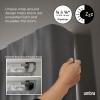 Umbra Twilight Double Curtain Rod Set – Wrap Around Design is Ideal for Blackout or Room Darkening Panels, 30-84 Inch, Black & Twilight Modern Single Curtain Rod, Black