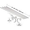 Umbra Twilight Double Curtain Rod Set, 48-88″, Nickel and Basic Curtain Drapery Holdback for Window, Silver/Nickel
