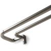 Umbra Twilight Double Curtain Rod Set for Blackout Panels, 66-144 Inch, Black with 48-88-Inch Matte-Nickel Curtain Rod
