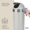 Umbra Venti Kitchen Trash Can with Swing Top Lid, Large 16-Gallon (62 L) Capacity, Black/Nickel(Grey-Nickel)
