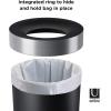 Umbra Venti Swing-Top 16.5-Gallon Kitchen Trash Can, 35-Inch Tall, Pewter(Black/Nickel)