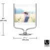 Umbra Wishbone Tabletop Picture Frame, Black(Chrome)