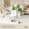Umbra Wishbone Tabletop Picture Frame, Black(Chrome)