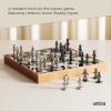 Umbra Wobble Chess Set, Walnut(Buddy)