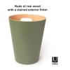 Umbra Woodrow 2-Gallon Modern Wooden Trash Can Wastebasket, Attractive Bin for Garbage or Recycling, Suitable for Home or Office, Natural(Spruce)