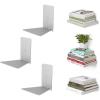 UUmbra Conceal, Sturdy Metal Floating Bookshelf for Wall (Set of 3 – Large), Silver (1005073-560)(Silver)
