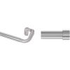 Umbra – 242734-782-REM Twilight Single Curtain Rod Set – Wrap Around Design is Ideal for Blackout or Room Darkening Panels & Cappa 1-Inch Curtain Rod, Includes 2 Matching Finials