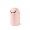 Umbra 1.25 Gallon Mini Waste Can with Removable Swing-Top Lid – Small Garbage Bin for Kitchen, Bathroom, Bedroom, Office – Compact Trash Can Fit Under Tables & Counters – Linen(Pink)