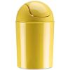 Umbra 1.25 Gallon Mini Waste Can with Removable Swing-Top Lid – Small Garbage Bin for Kitchen, Bathroom, Bedroom, Office – Compact Trash Can Fit Under Tables & Counters – Linen(Yellow)