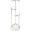 Umbra 299471-491 Tesora 3-Tier Jewelry Stand, Earring Holder, Accessory Organizer and Display, White/Nickel(White/Nickel)