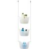Umbra Bask Hanging Shower Caddy, Bathroom Storage and Organizer for Shampoo, Conditioner, Bath Supplies and Accessories, White