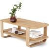 Umbra Bellwood Coffee Table with Storage, Natural(Grey)