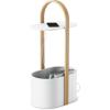 Umbra Bellwood Side Table with Storage and Cable Management, White(White)