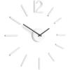 Umbra Blink Modern DIY 3D Wall Clock, Easy to Paste Wall Sticker Numbers, Frameless Large Decorative Wall Clock, Simple Indicators, Minimalist, Black(White)