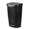 Umbra Brim Step On Trash Can(Black)