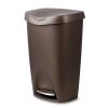 Umbra Brim Step On Trash Can(Bronze)