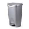 Umbra Brim Step On Trash Can(Nickel)