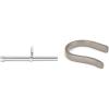 Umbra Cappa, 1-1/4” Adjustable Curtain Rod for Windows – 72 to 144” Drapery Rod, Nickel & 242731-782-REM Basic Curtain Drapery Holdback for Window, Silver/Nickel 5 x 4.8 x 2.8 inches