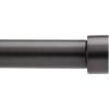 Umbra Cappa 1-1/4” Adjustable Curtain Rod for Windows in Single or Double, 36 to 72-Inches, Nickel
