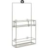 Umbra Cubiko Metal Shower Caddy, Hangs Over the Shower Head, Black(Gray)