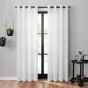 Umbra Dagen Slub Textured Sheer Grommet 95 in Long x 50 in Wide Window Curtain Panel, White(White)