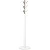 Umbra Flapper Coat Rack, Clothing Hanger, Umbrella Holder, and Hat Organizer, Great for Entryway, Grey(White/Nickel)