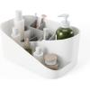 Umbra Glam Cosmetic Organizer, Versatile Storage Container With Removable Insert for Bathroom, Office and More, White(Medium)