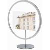 Umbra Infinity Picture Frame, Floating Photo Display for Desk or Wall, 5X7, MAT BRAS(Chrome)