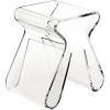 Umbra Magino, Acrylic Side Table, End Table, Stool with Storage, Modern Magazine Rack, Clear(Modern)
