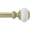Umbra Marbello Curtain Rod for Window, 36 to 72-Inches, Pewter(Brass)