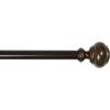 Umbra Marbello Curtain Rod for Window, 36 to 72-Inches, Pewter(Bronze)