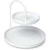 Umbra Poise Large, Double, Attractive Storage You Can Leave Out, Two-Tiered Jewelry Tray, Black(White)