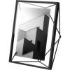 Umbra Prisma 4×6 Picture Frame, Metal Floating Wall or Desk Photo Display for Pictures, Art, Illustrations, and More, Chrome(Black)