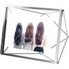 Umbra Prisma 4×6 Picture Frame, Metal Floating Wall or Desk Photo Display for Pictures, Art, Illustrations, and More, Chrome(Chrome)