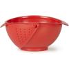 Umbra Rinse Bowl and Strainer, Black(Red)