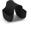 Umbra Saddle Sink Caddy – Flexible Rubber Organizer for Double Kitchen Sink, Storage for Dish Sponge, Scouring Pads and More, Black (330210-040)(Black)