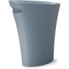 Umbra Skinny Sleek & Stylish Bathroom Trash Can, Small Garbage Can, Wastebasket for Narrow Spaces at Home or Office, 2 Gallon Capacity, Bronze(Slate Blue)