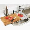 Umbra Slice Bamboo Cutting Board with Removable Draining Basket