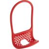 Umbra Sling Flexible Sponge Holder for Kitchen Sink, Customizable Non-Slip Caddy Organizer Also Holds Dish Scrub Brush or Dishcloth, Red