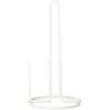 Umbra Squire Stand up Paper Towel Holder for Kitchen or Bathroom, Bent Metal Wire Looks Like Cast Iron, White