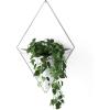Umbra Trigg Hanging Planter Vase Wall Decor, Pot and Container for Succulents, Cactus, Faux Plants, and More, Large, Grey/Copper(White/Nickel)