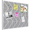 Umbra Trigon, Wall Mounted Bulletin Board, Magnetic Board, and Message Board, White(White)