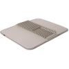 Umbra UDRY, 24 x 18 inches Rack and Microfiber Dish Drying Mat-Space-Saving Lightweight Design Folds Up for Easy Storage, Black(Latte)
