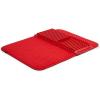 Umbra UDRY Rack and Microfiber Dish Drying Mat-Space-Saving Lightweight Design Folds Up for Easy Storage, Large, Light Grey(Red)