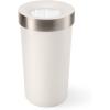Umbra Vento Kitchen Trash Can with Open Top, Large 16-Gallon (62 L) Capacity, Sand(Sand)