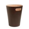 Umbra Woodrow 2-Gallon Modern Wooden Trash Can Wastebasket, Attractive Bin for Garbage or Recycling, Suitable for Home or Office, Espresso/Natural(Modern)