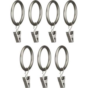 Umbra 1-1/2-inch Clip Drapery Ring for a 1″ Curtain Rod