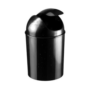 Umbra 1.25 Gallon Mini Waste Can with Removable Swing-Top Lid – Small Garbage Bin for Kitchen, Bathroom, Bedroom, Office – Compact Trash Can Fit Under Tables & Counters – Linen(Galaxy)