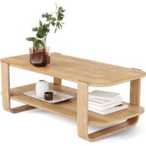 Umbra Bellwood Coffee Table with Storage, Natural(Grey)